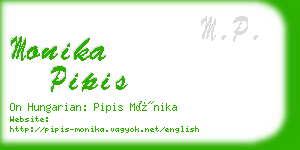 monika pipis business card